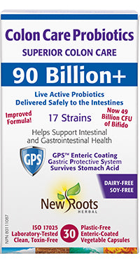 New Roots Colon Care 90 Billion+ Probiotic 30vegicaps