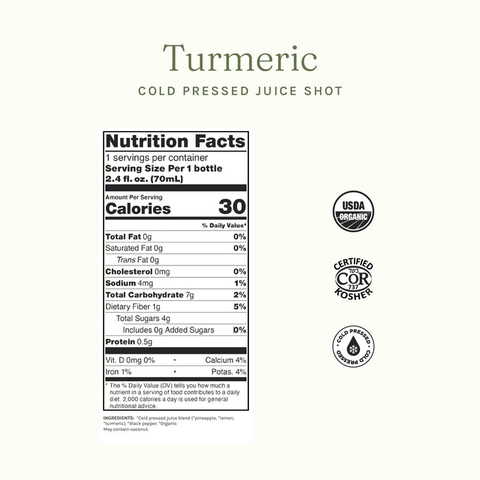 Pulp & Press Turmeric Elixir (Wellness Shot) 70ml