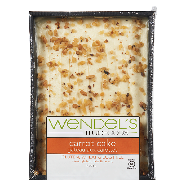 Wendel's True Foods Carrot Cake, Gluten, Wheat & Egg Free 540g