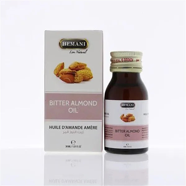 Hemani Bitter Almond Oil – Natural Skin & Hair Care (30ml)