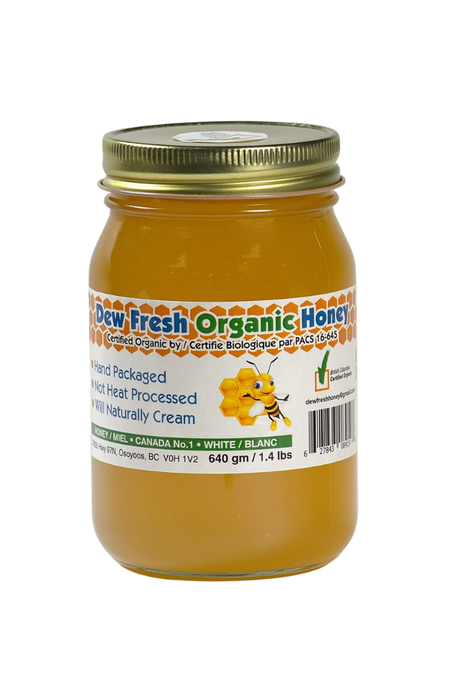 Dew Fresh Organic Canada No.1 White Honey 640g