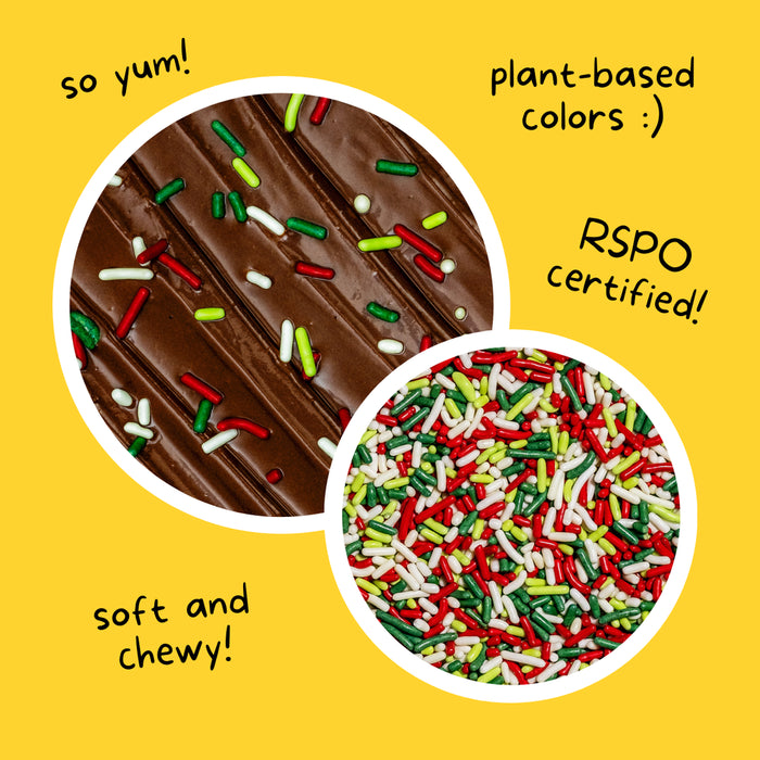 Supernatural Christmas Sprinkles – Festive, Soy-Free (85g / 3oz) 3oz.