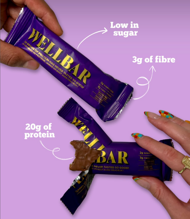 Wellbar Salted Caramel Crisp Protein Bar 57g