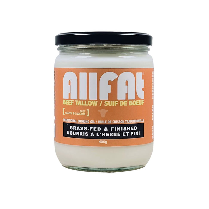 Allfat Beef Tallow Traditional Cooking Oil - Grass-Fed & Finished 400g