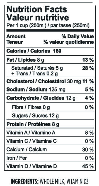 Donia Farms 3.25 Grass Fed Milk 2L
