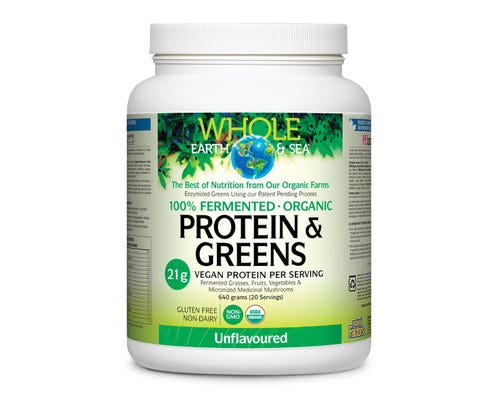 Whole Earth & Sea 100% Fermented Organic Proteins & Greens (Unflv) 640g