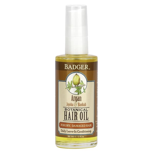 Badger Argan, Jojoba and Baobab Botanical Hair Oil 59.1ml