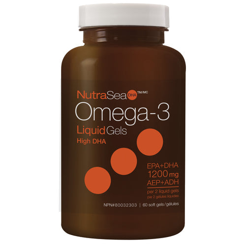 NutraSea Omega-3 High DHA 60 Softgels