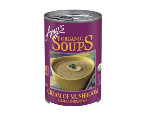 Amy's Organic Soups - Cream of Mushroom 398ml