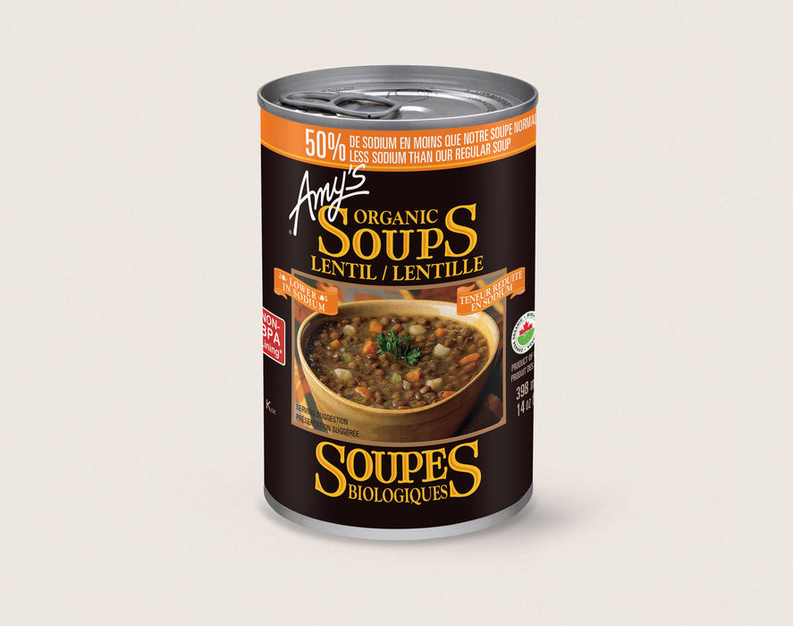 Amy's Organic Soups - 50% Less Sodium Minnestrone 398ml