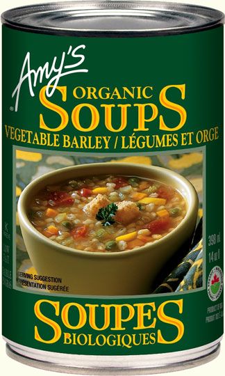 Amy's Organic Soups - Vegetable Barley 398ml