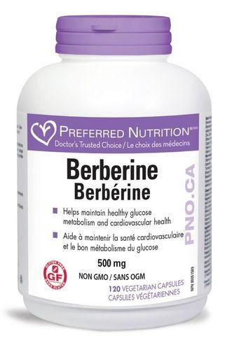 Preferred Nutrition - Berberine 500mg 120 Vegecaps