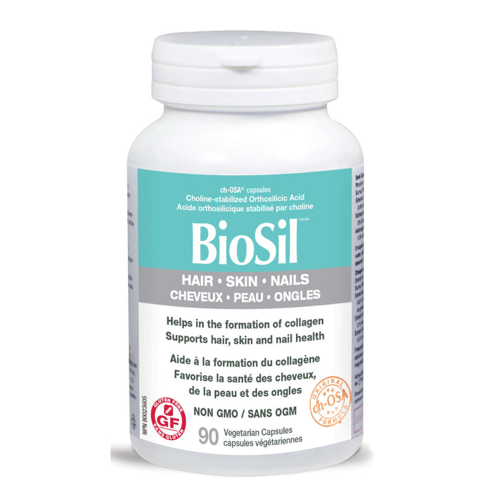 BioSil Helps In The Formation Of Collagen Supports Hair, Skin and Nail Fungus 90 Vegecaps