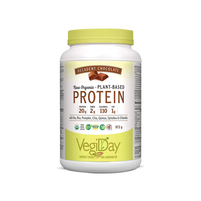 VegiDay Raw Organic 100% Plant-Based Protein (Chocolate) 972g