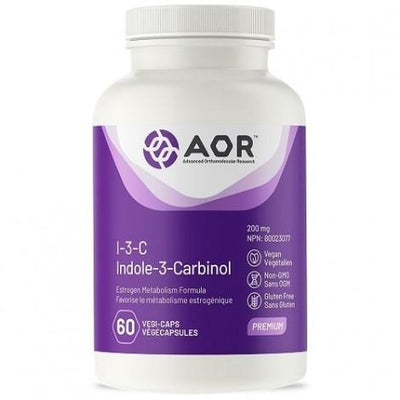 AOR - I-3-C Indole-3-Carbinol Estrogen Metabolism Formula 60 Vegecaps