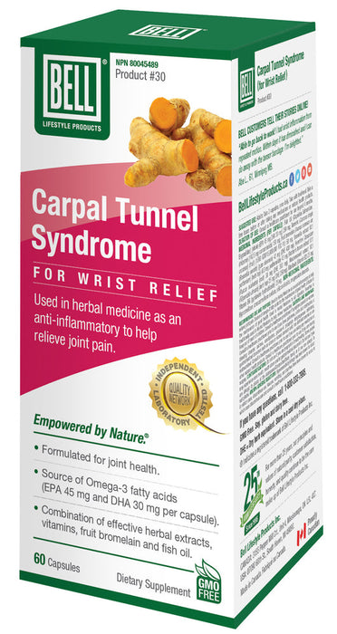 Bell Lifestyle #30 Carpal Tunnel Syndrome 60 Capsules