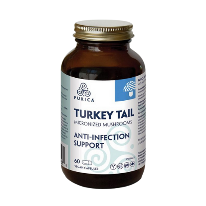Purica Turkey Tail Micronized Mushrooms - Anti Infection Support 60 vcaps
