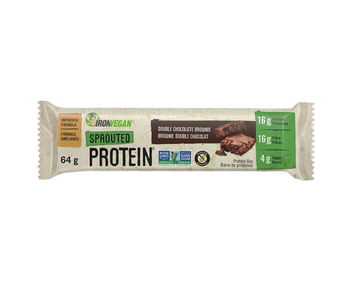 IronVegan Sprouted Protein Bars - Double Chocolate Brownie 64g