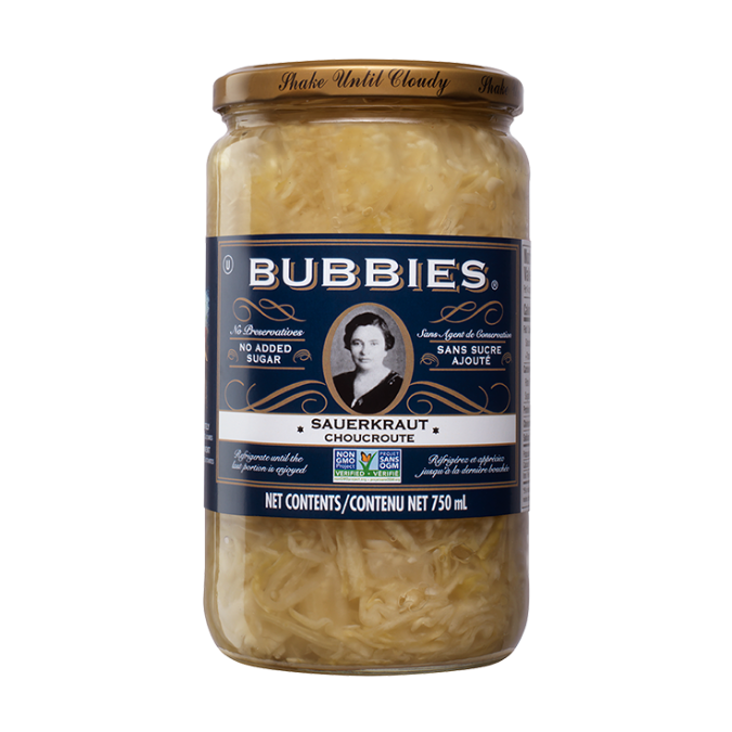 Bubbies Sauerkraut 750ml