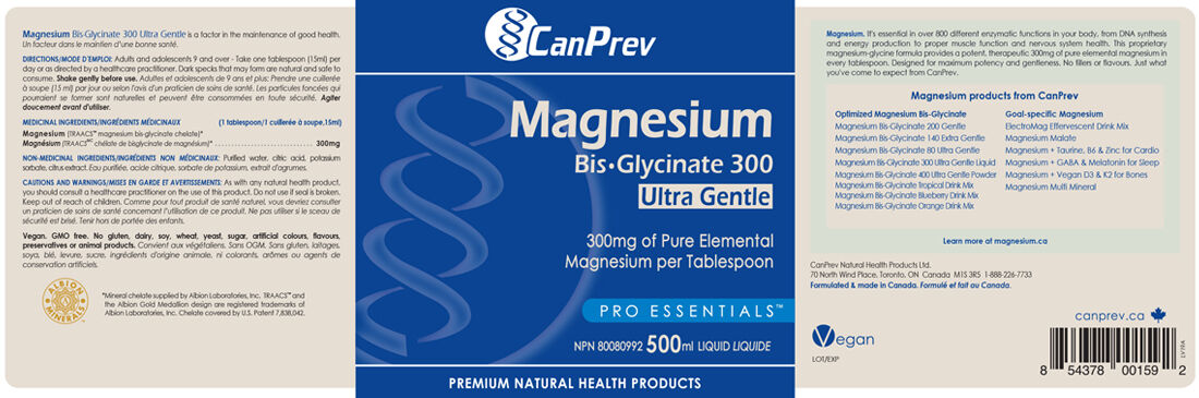 CanPrev Magnesium Ultra Gentle Liquid 500ml
