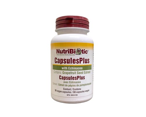 Nutri Biotic - CapsulesPlus with Echinacea (Contains Grapefruit Seed Extract) 90 Vegecaps