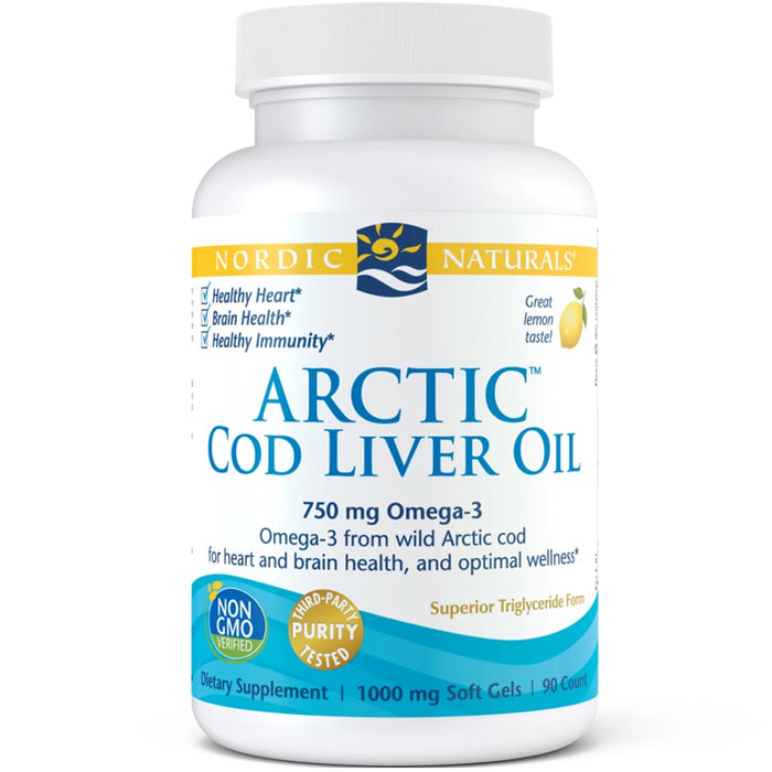 Nordic Naturals Arctic Cod Liver Oil 90 Softgels