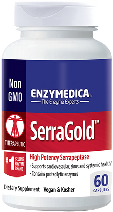 Enzymedica SerraGold High Potency Serratiopeptidase 60 Vegecaps