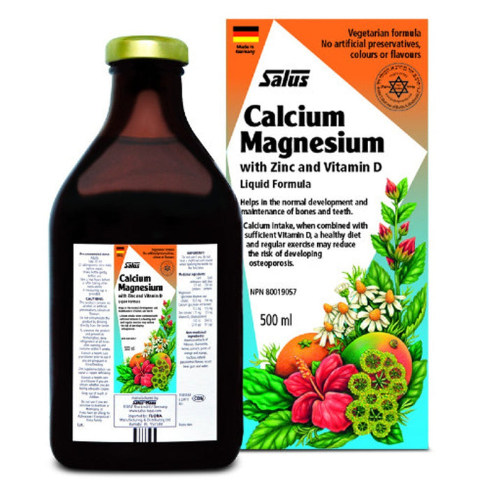 Salus Liquid Calcium Magnesium with Zinc and Vitamin D 500 ML
