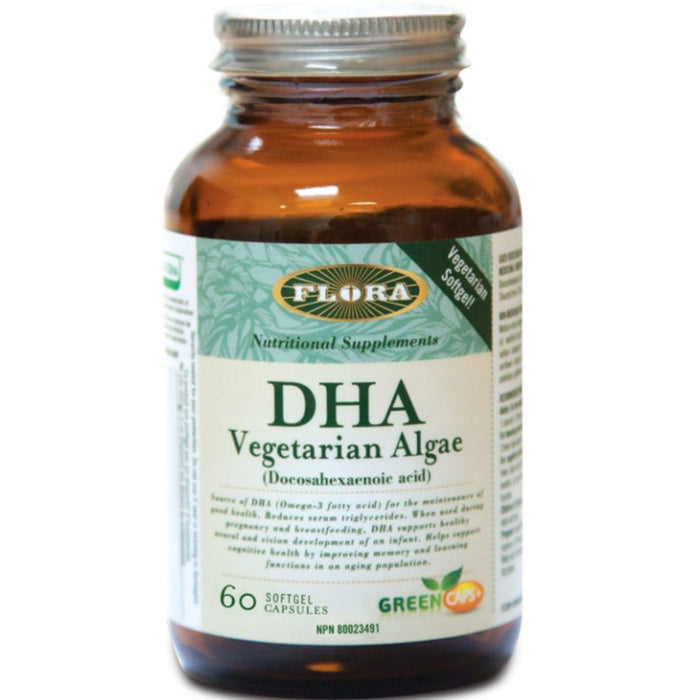 Flora DHA Vegetarian Algae 60 softgels