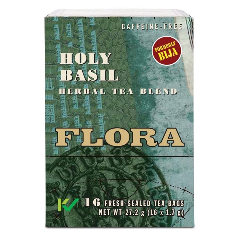 Holy Basil Flora Herbal Teas Organic 16 Tea Bags — Aura Natural Market