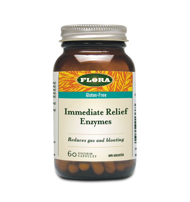 Flora Immediate Relief Enzymes 60 Capsules