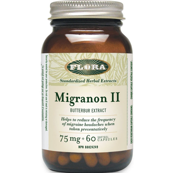 Flora Migranon II Butterbur Extract 75mg 60 Softgels