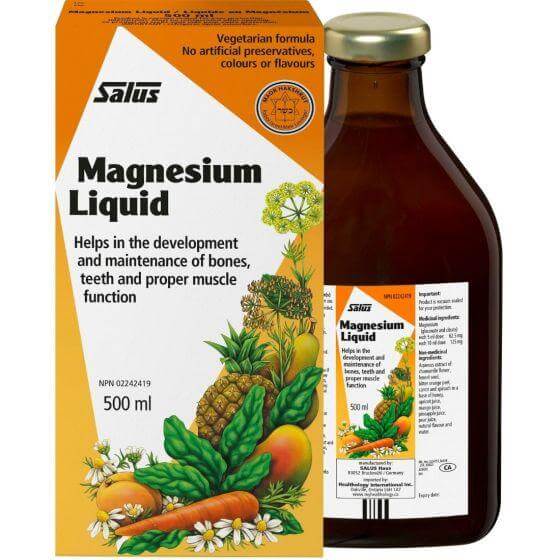 Salus Magnesium Liquid Helps Development and Maintenance of Bones 250ml