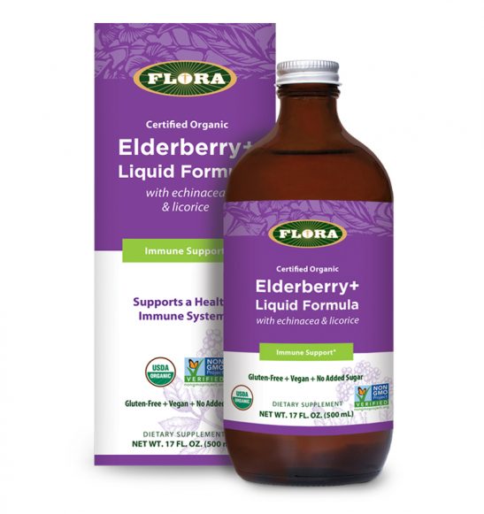 Flora - Elderberry+ Liquid Formula (with Echinacea & Licorice) 500ML