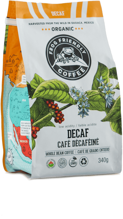 Frog Friendly Organic Coffee - Whole Bean - Decaf 340g