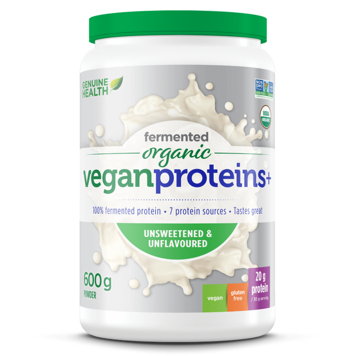Genuine Health Fermented Organic Vegan Proteins (Unsweetened) 600g