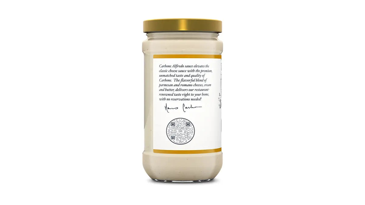 Carbone Alfredo Sauce – Classic Creamy Pasta Sauce (410ml)