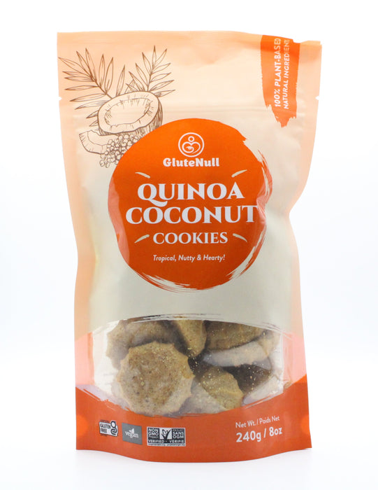 GluteNull Gluten Free Vegan Cookies - Quinoa Coconut 240g