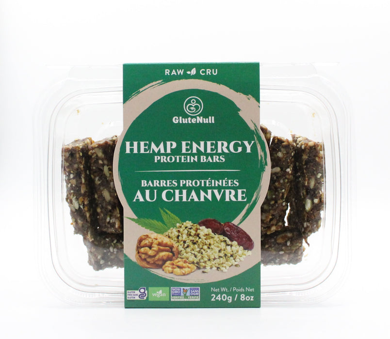 GluteNull Raw Hemp Energy Protein Bar 240g