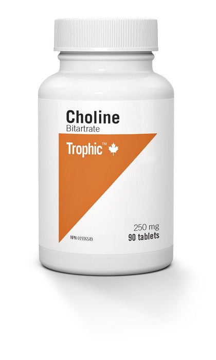 Choline Bitrartrate Trophic 90 Tablets