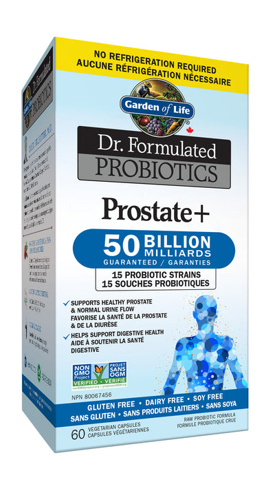 Garden of Life Dr. Formulated Probiotics Prostate+ (50Billion) 60 Vegecaps