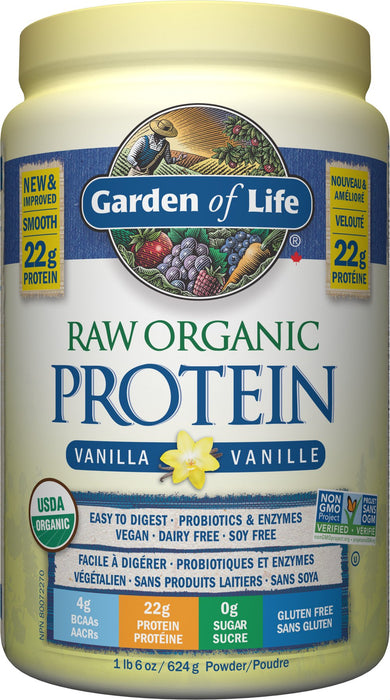 Garden of Life Raw Organic Protein (Vanilla) 624g