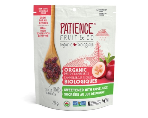 Patience Cranberries Sweetend With Apple Juice 227g