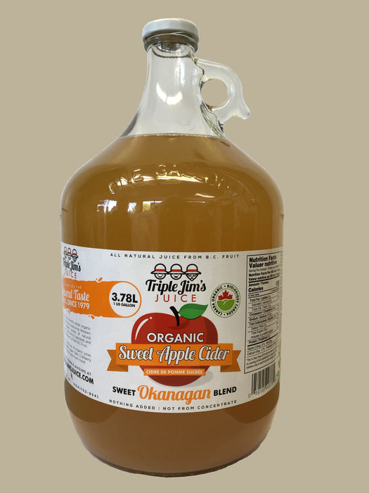 Triple Jim's Organic Juice - Sweet Apple Cider 3.78l