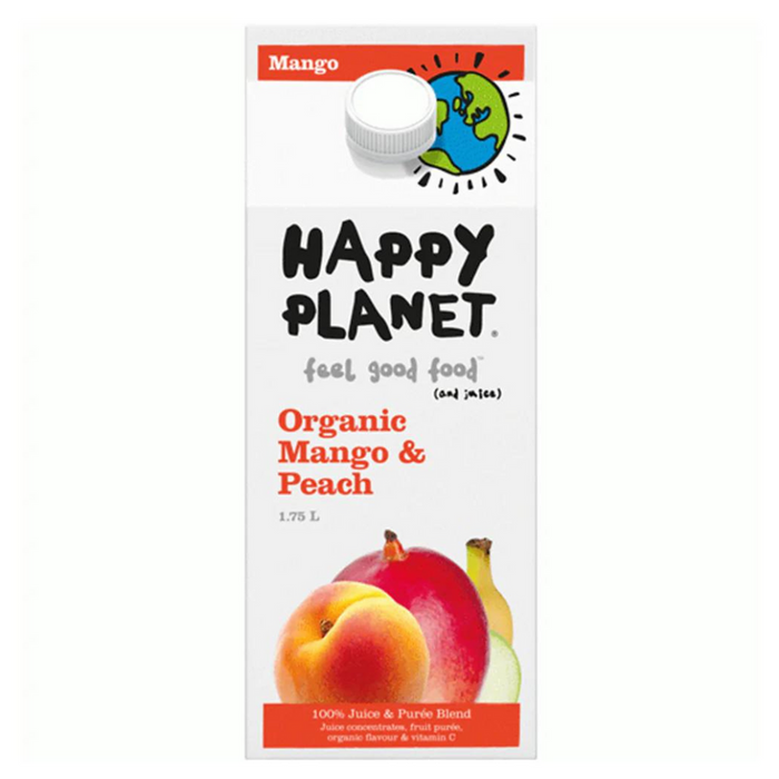 Happy Planet Organic Mango & Peach Juice 1.75l