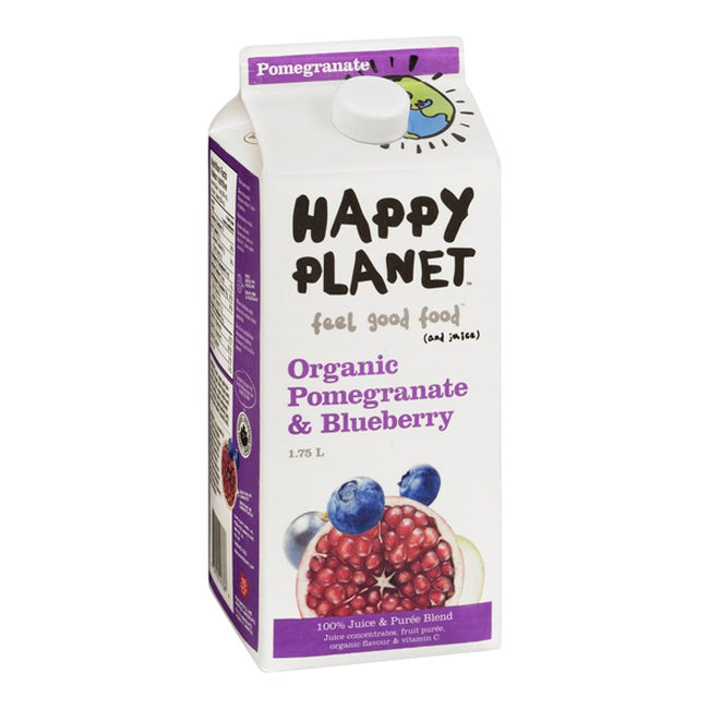 Happy Planet Organic Pomegranate & Blueberry Juice 1.75l