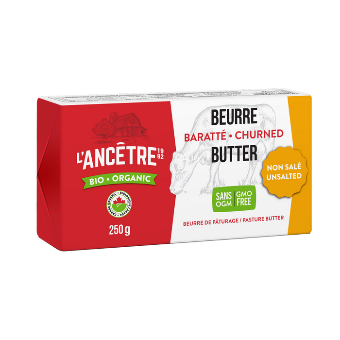 L'ancertre Bio / Organic Unsalted Butter 250g