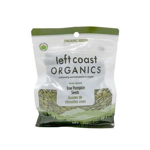 Left Coast Naturals Organic Pumpkin Seeds - Unsalted 300g
