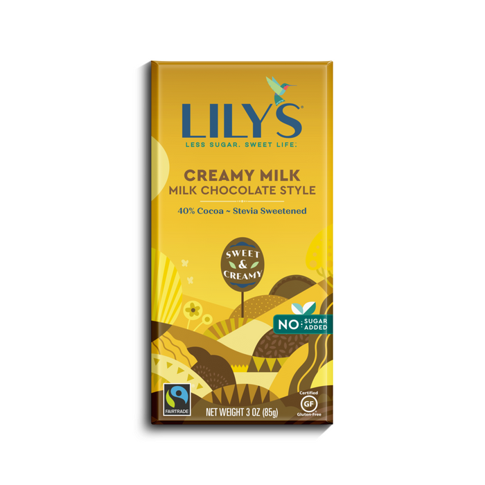 Lily's Fair Trade Chocolate Bars - Creamy Milk 85g