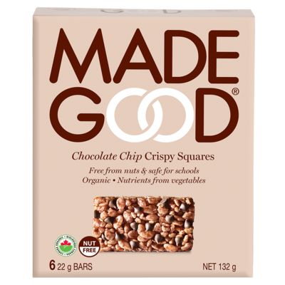 Made Good Crispy Squares - Chocolate Chip 6x22g